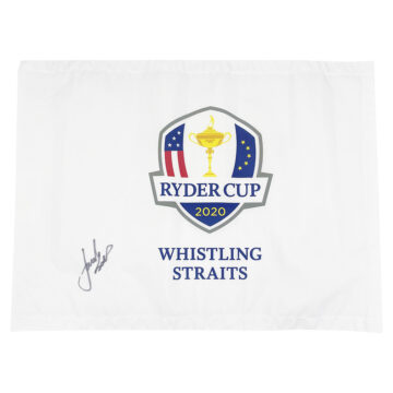 Signed Jordan Spieth Pin Flag - Ryder Cup Winner 2020