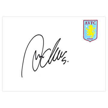 Signed Jores Okore White Card - Aston Villa Autograph