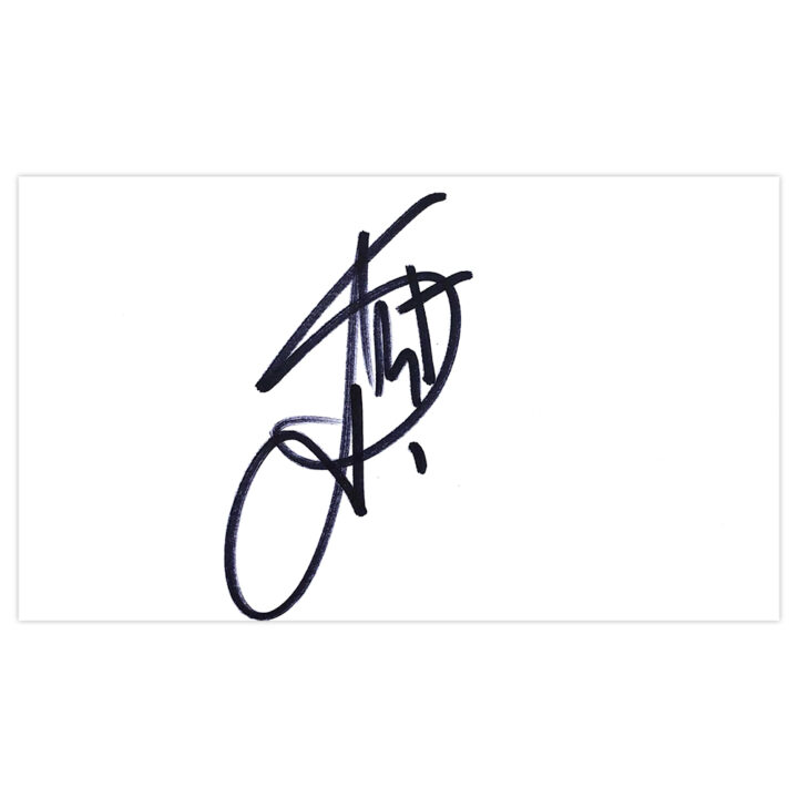 Signed Julian Speroni White Card - Crystal Palace Autograph