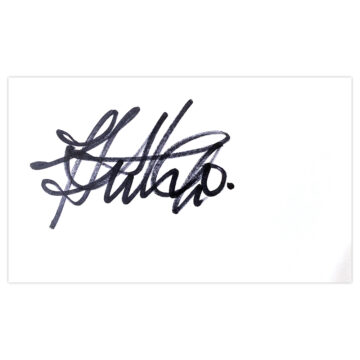 Signed Julius Aghahowa White Card - Shakhtar Donetsk Autograph