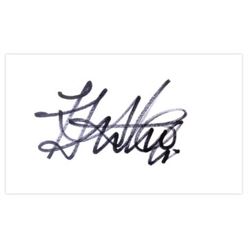 Signed Julius Aghahowa White Card - Wigan Athletic Autograph