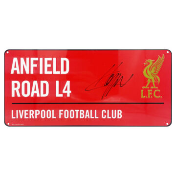 Signed Jurgen Klopp Street Sign - European Cup Winner 2019