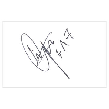 Signed Kaspars Gorkss White Card - QPR Autograph