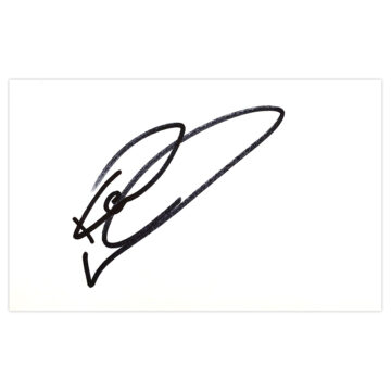 Signed Keith Andrews White Card - Republic of Ireland Autograph