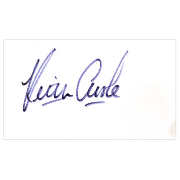 Signed Keith Curle White Card - Bristol City Autograph