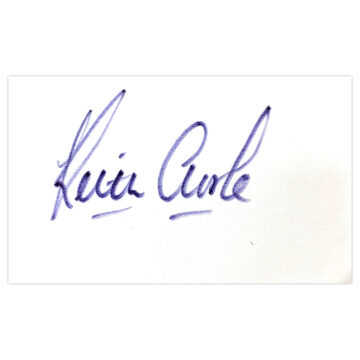 Signed Keith Curle White Card - Manchester City Icon