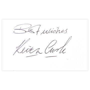 Signed Keith Curle White Card - Wolves Autograph