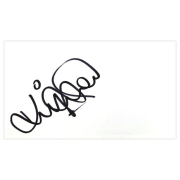 Signed Kit Symons White Card - Manchester City Autograph