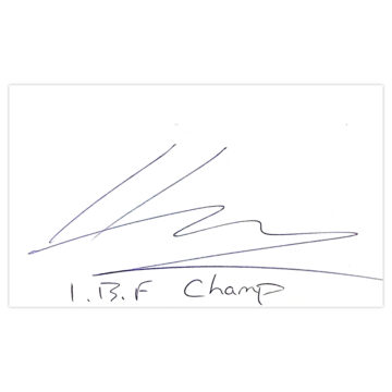 Signed Lee Haskins White Card - Boxing Icon Autograph