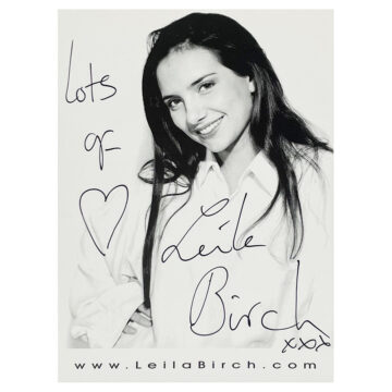 Signed Leila Birch Photo - 6x4 TV Icon