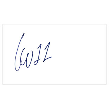 Signed Leo Baptistao White Card - Espanyol Autograph