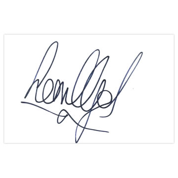 Signed Leon Lloyd White Card - Leicester Tigers Autograph