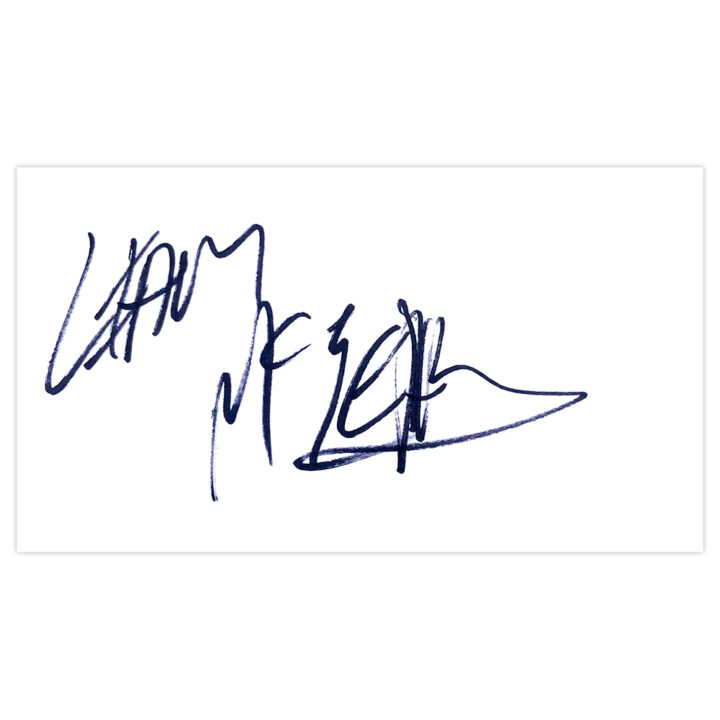 Signed Liam McGeary White Card - UFC Autograph