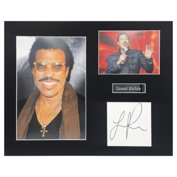 Signed Lionel Richie Photo Display - 20x16 Music Icon