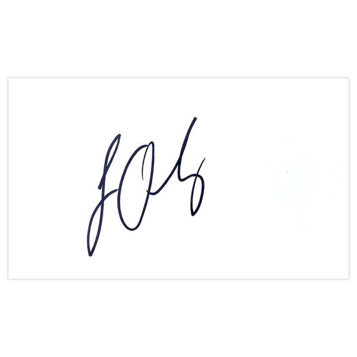 Signed Louis Oosthuizen White Card - Golf Autograph