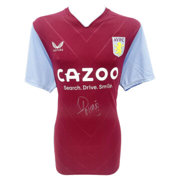 Signed Lucas Digne Shirt - Aston Villa Icon Autograph