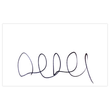 Signed Lucas Neill White Card - Blackburn Rovers Autograph