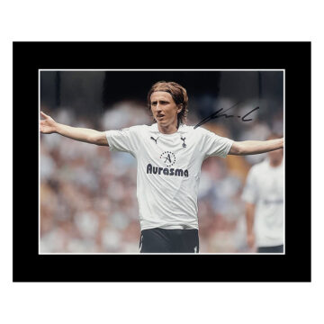 Signed Luka Modric Photo Display 12x10 - Tottenham Hotspur Icon