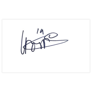 Signed Luke Norris White Card - Swindon Town Autograph