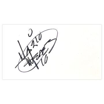 Signed Mario Mendez White Card - Mexico Autograph