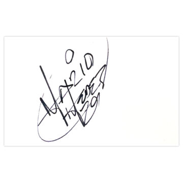 Signed Mario Mendez White Card - Mexico Icon