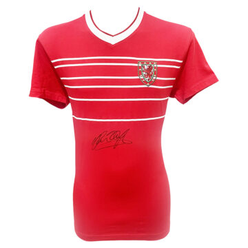 Signed Mark Hughes Shirt - Wales Icon Autograph