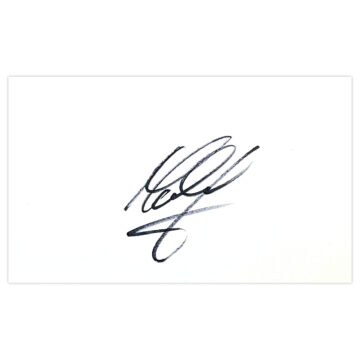 Signed Martin Jorgensen White Card - Denmark Autograph