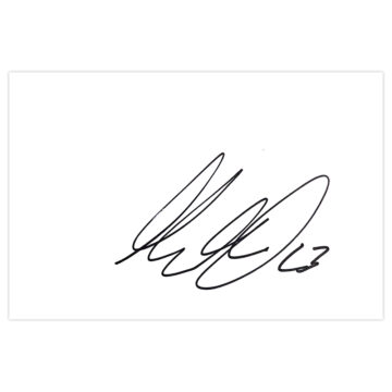 Signed Martin Olsson White Card - Norwich City Autograph