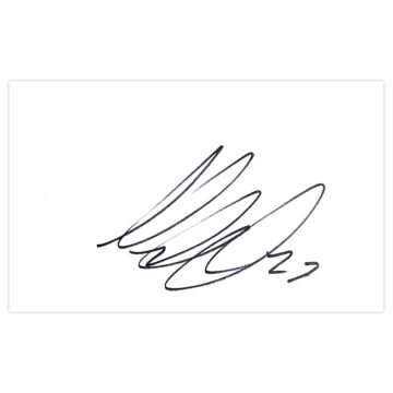 Signed Martin Olsson White Card - Sweden Autograph