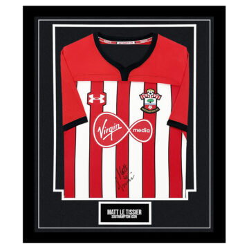 Signed Matt Le Tissier Framed Shirt – Southampton FC Icon