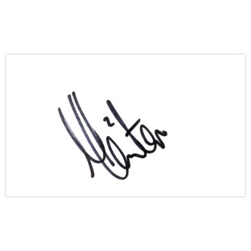 Signed Matt Lowton White Card - Aston Villa Autograph