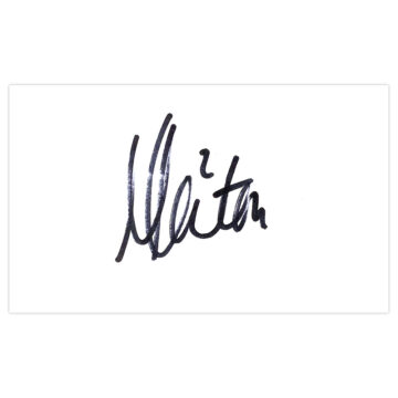 Signed Matt Lowton White Card - Sheffield United Icon