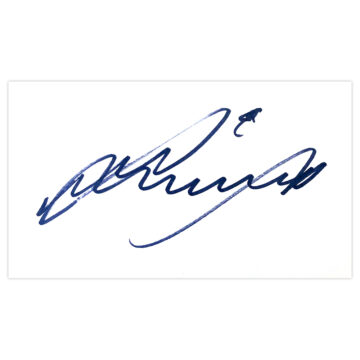 Signed Matty James White Card - Leicester City Autograph