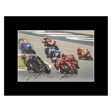 Signed Maverick Vinales & Fabio Quartararo Photo Display - 16x12 MotoGP Icons