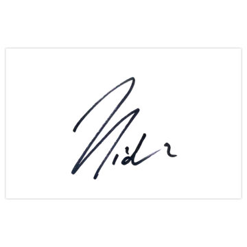 Signed Míchel Salgado White Card - Spain Icon