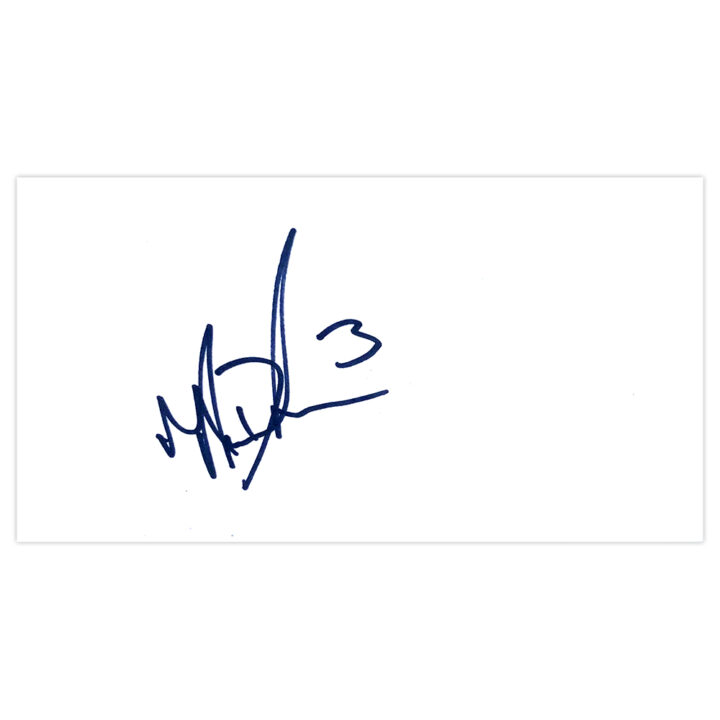 Signed Mickey Demetriou White Card - Crewe Alexandra Autograph