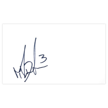 Signed Mickey Demetriou White Card - Newport County Autograph