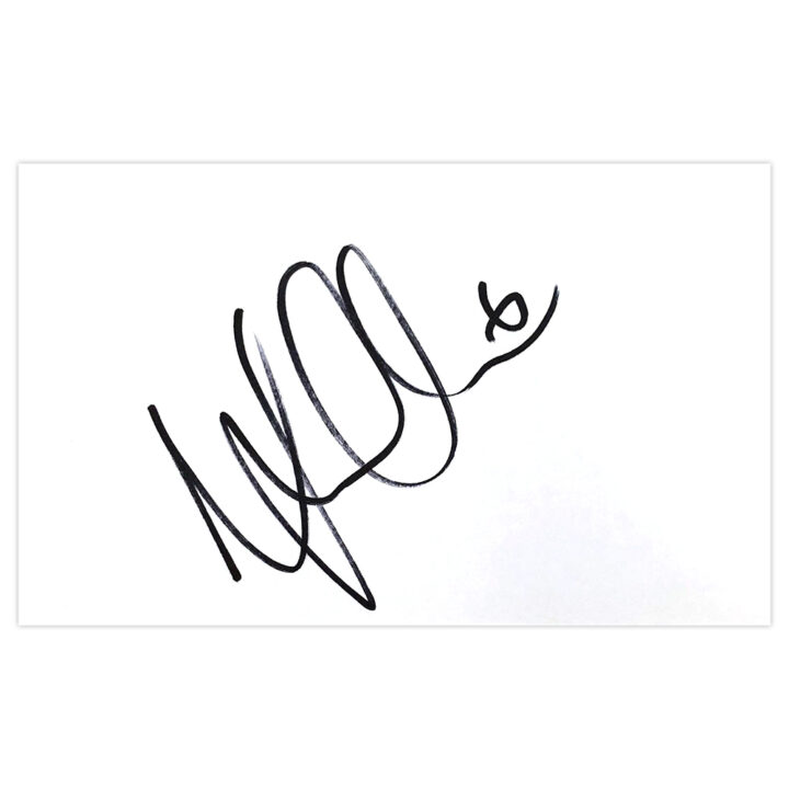 Signed Mike Williamson White Card - Wycombe Wanderers Autograph