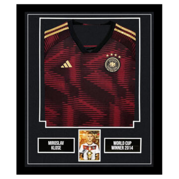 Signed Miroslav Klose Framed Display Shirt - World Cup Winner 2014