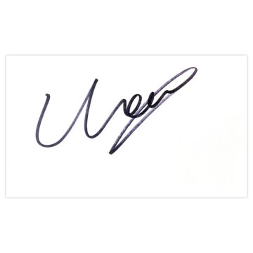 Signed Nacer Chadli White Card - Tottenham Hotspur Autograph