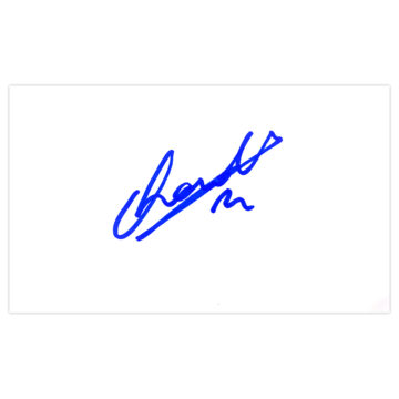 Signed Nacer Chadli White Card - West Bromwich Albion Icon