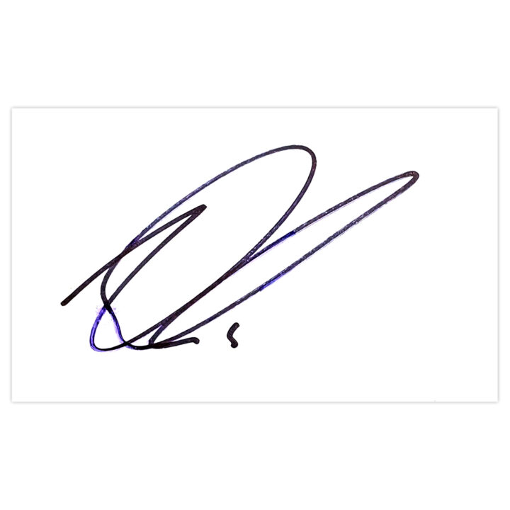 Signed Nedum Onuoha White Card - Manchester City Autograph