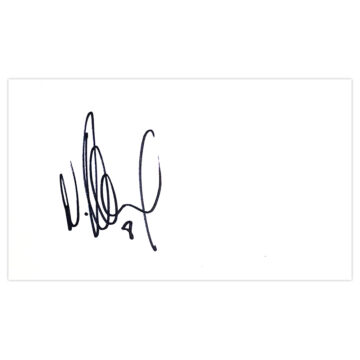 Signed Neil Kilkenny White Card - Leeds United Autograph