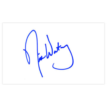 Signed Nick Watney White Card - Golf Autograph