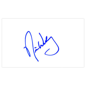 Signed Nick Watney White Card - Golf Icon