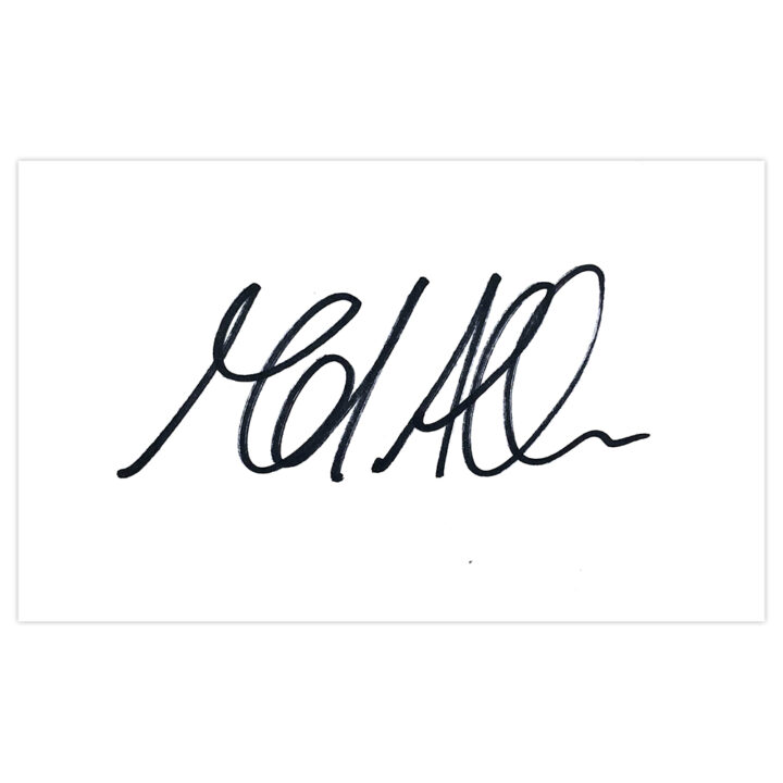 Signed Nigel Adkins White Card - Southampton FC Autograph