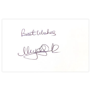 Signed Nigel Spink White Card - Millwall Autograph