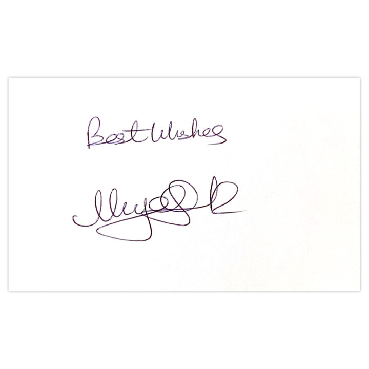 Signed Nigel Spink White Card - Millwall Autograph