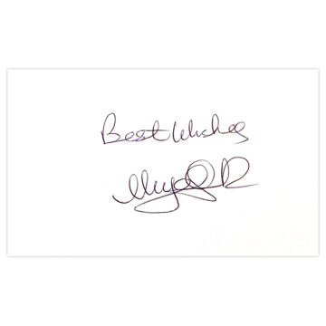 Signed Nigel Spink White Card - West Bromwich Albion Autograph