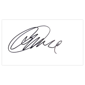 Signed Oliver Norwood White Card - Sheffield United Autograph